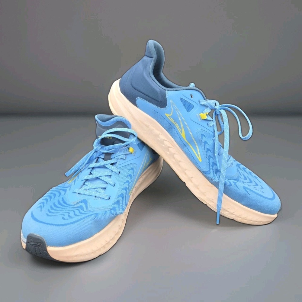 Altra Torin 7 Men's 13 Blue/Yellow Running Shoes W/ PowerStep ProTech Insoles